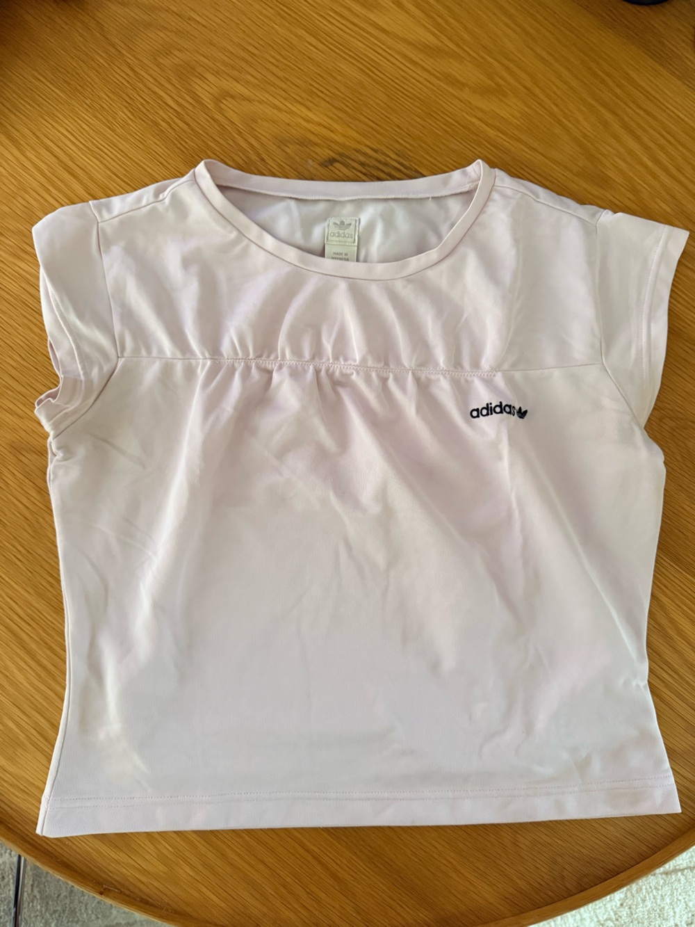 Vintage Adidas Women’s Pale Pink Short Sleeve Athletic Tee